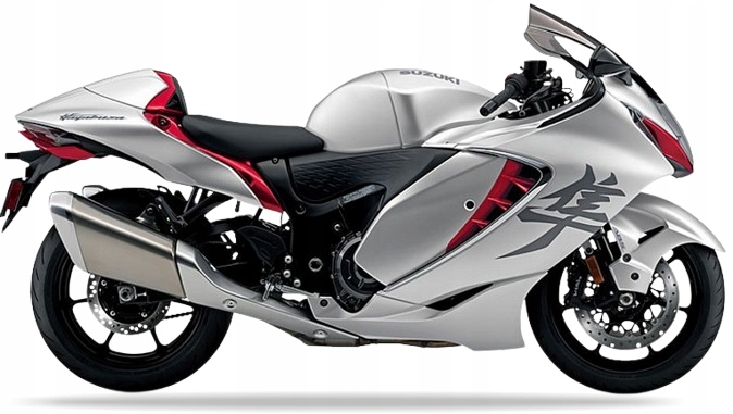 Nálepky Juula Na Suzuki Gsx 1300 R Hayabusa 2022 B5 M Strieborná Červená