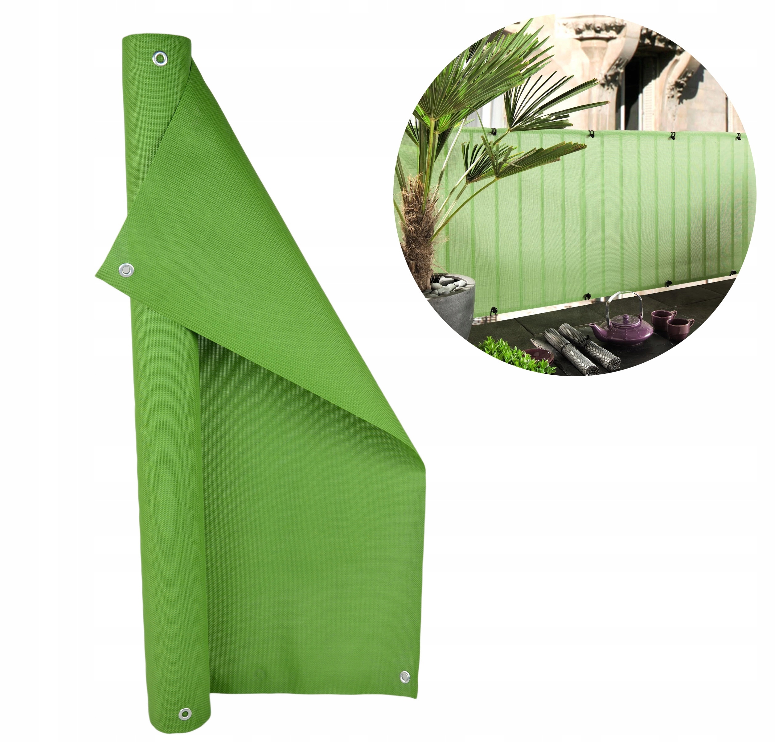 

Osłona Balkonowa Everly Green 1x5m Zielona