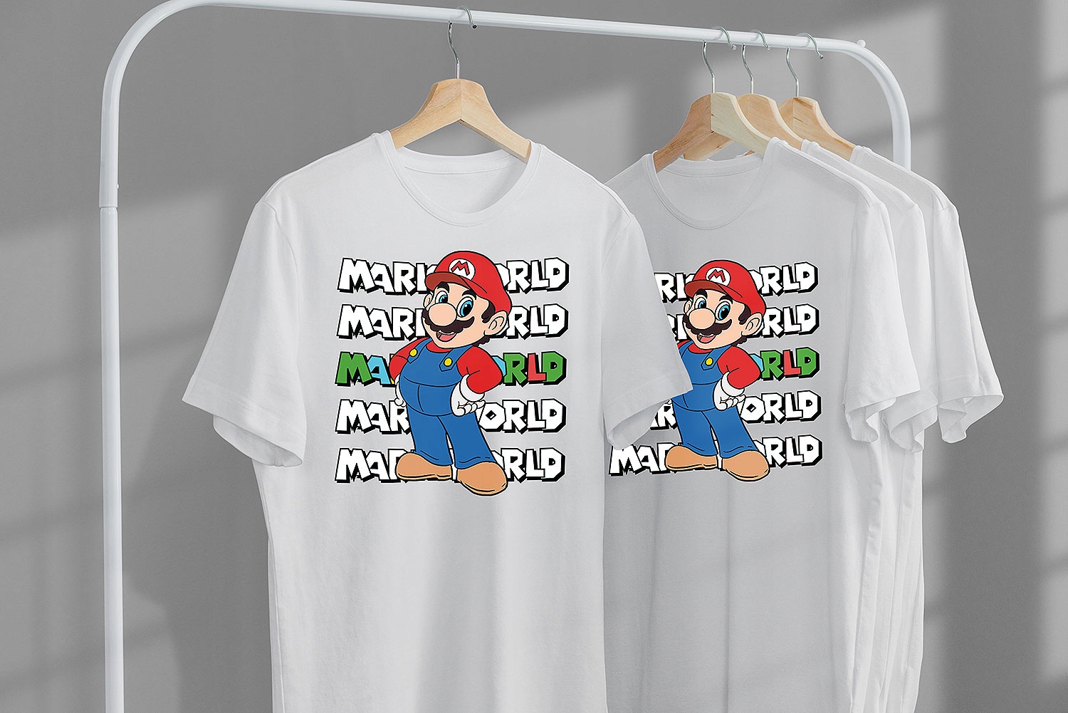 ZESTAW 3W1 KOSZULKA DLA DZIECI TATUAŻE NAKLEJKI SUPER MARIO BROS 152 JAKOŚĆ Marka inna