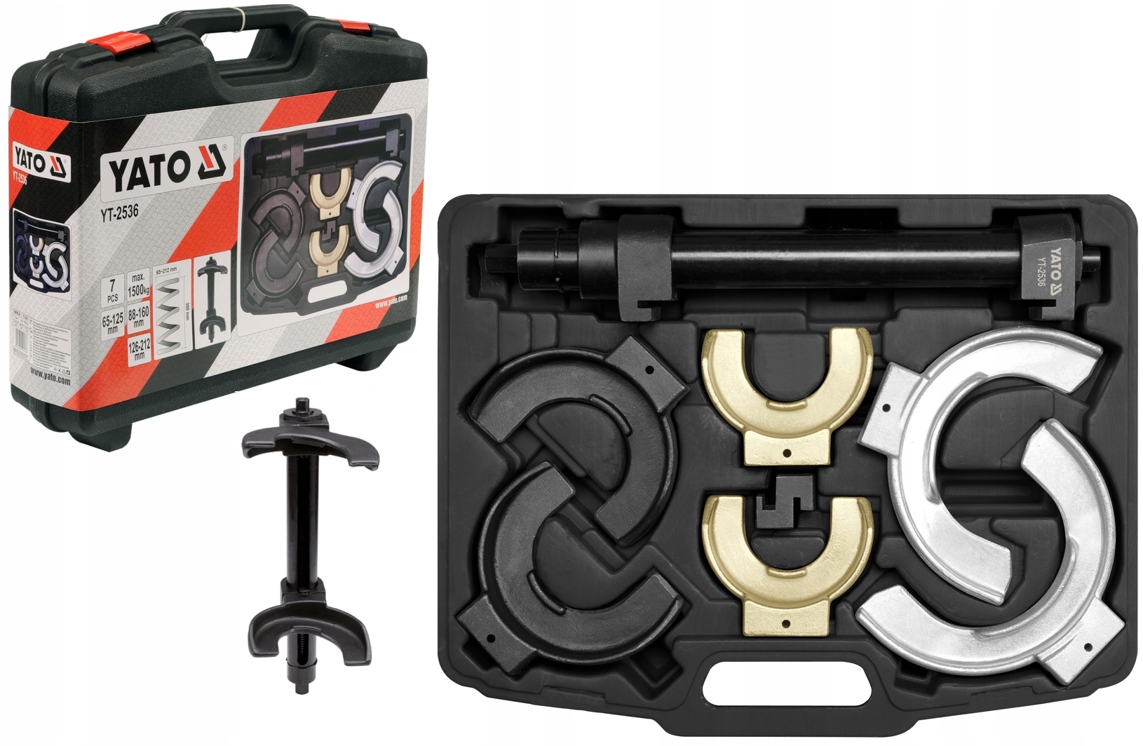 СЪЕМНИК ПРУЖИНЫ MCPHERSON СО СМЕННЫМИ РУЧКАМИ