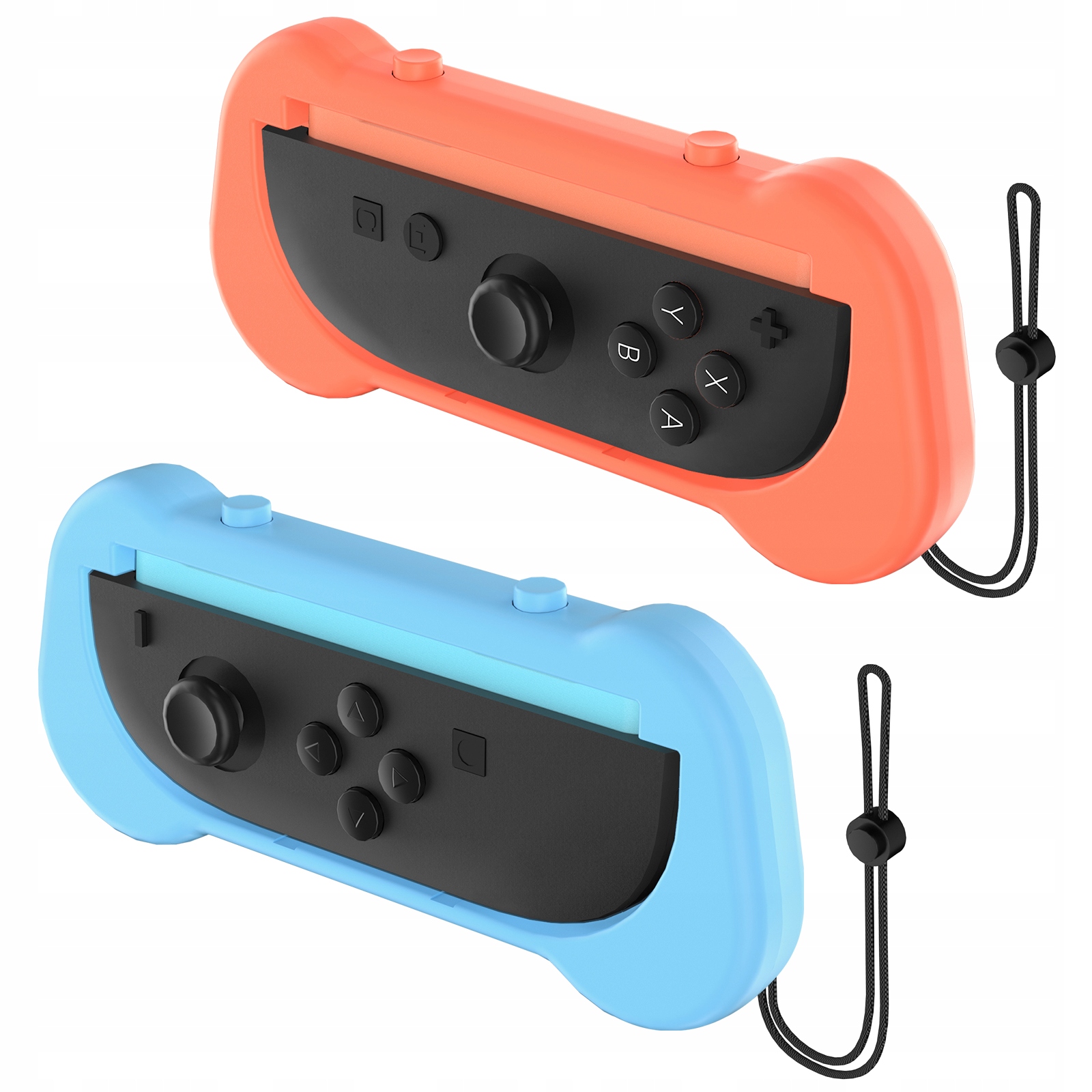 2x Hand Grip Uchwyt na Joy-Con do Nintendo Switch 2 Niebieski Pomarańczowy