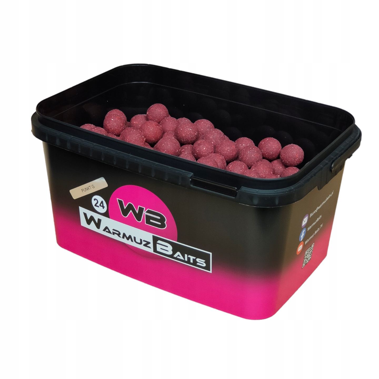 Boilies Bod G Warmuz Baits 3kg 24mm Kbelík na kapry a amury