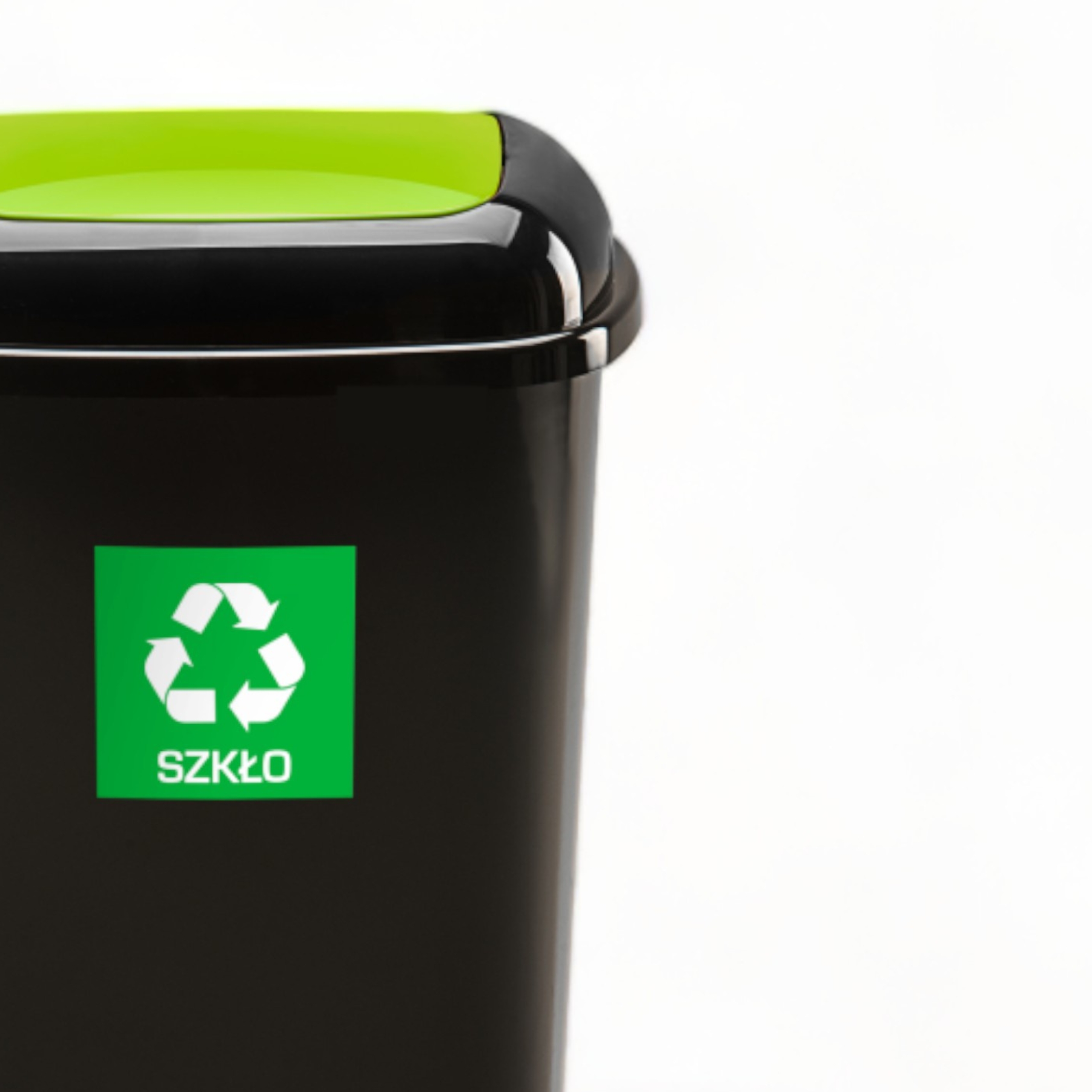 Kosz na śmieci do segregacji 12L - Zielony EAN (GTIN) 5907749916577