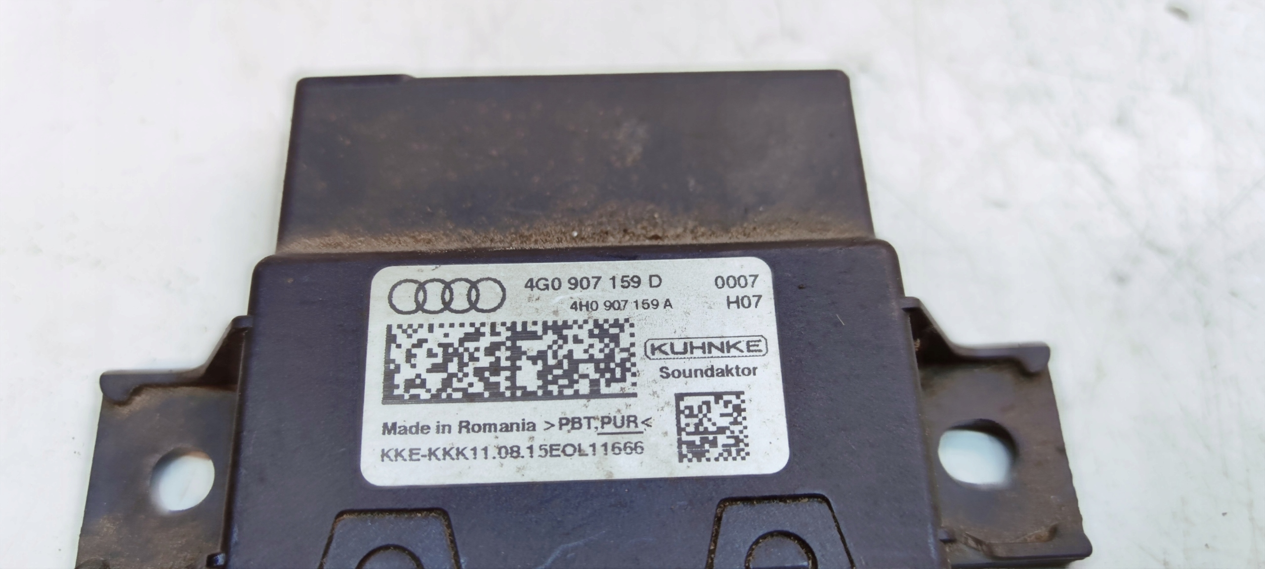 control unit DZWIEKU of the engine AUDI A6 C7 A7 4G0907159D