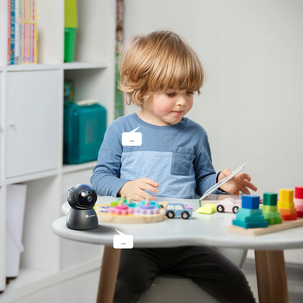KAMERA IP WIFI DO MONITORINGU DOMU 5MP NOC NA ŻYWO Rozdzielczość 5 Mpx