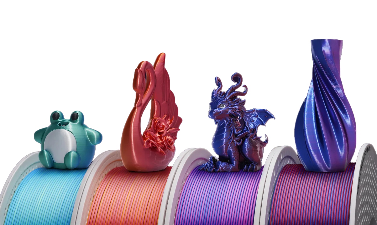 Filament Bambu Lab PLA Silk Dual Color 1,75mm 1kg - z szpulą - Gilded Rose