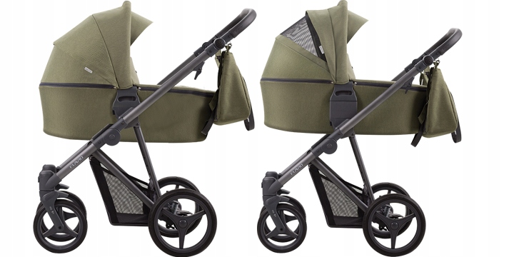 Bebetto Flavio - wózek wielofunkcyjny, zestaw 2w1 z opcją 3w1 Stelaż Aluminiowy