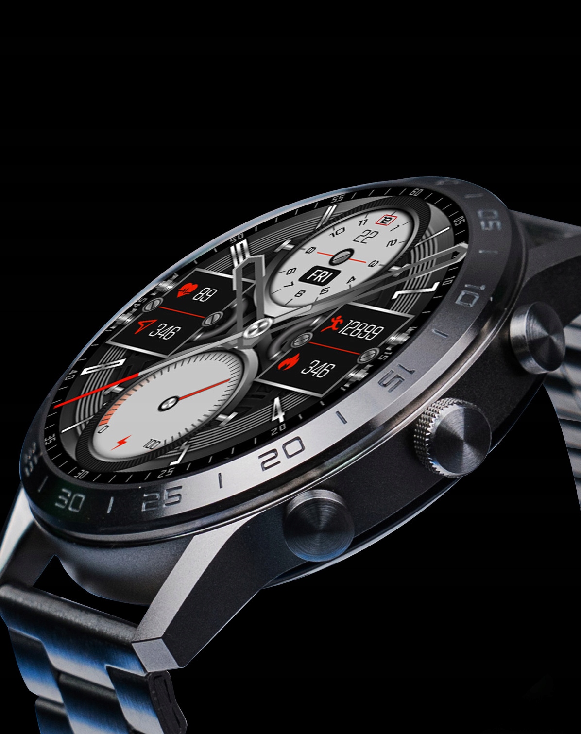 SMARTWATCH ZEGAREK MĘSKI MILITARNY MUTLIFUNKCYJNY ROZMOWY SPORT MENU POLSKI Kompatybilność systemowa Android iOS Windows Phone