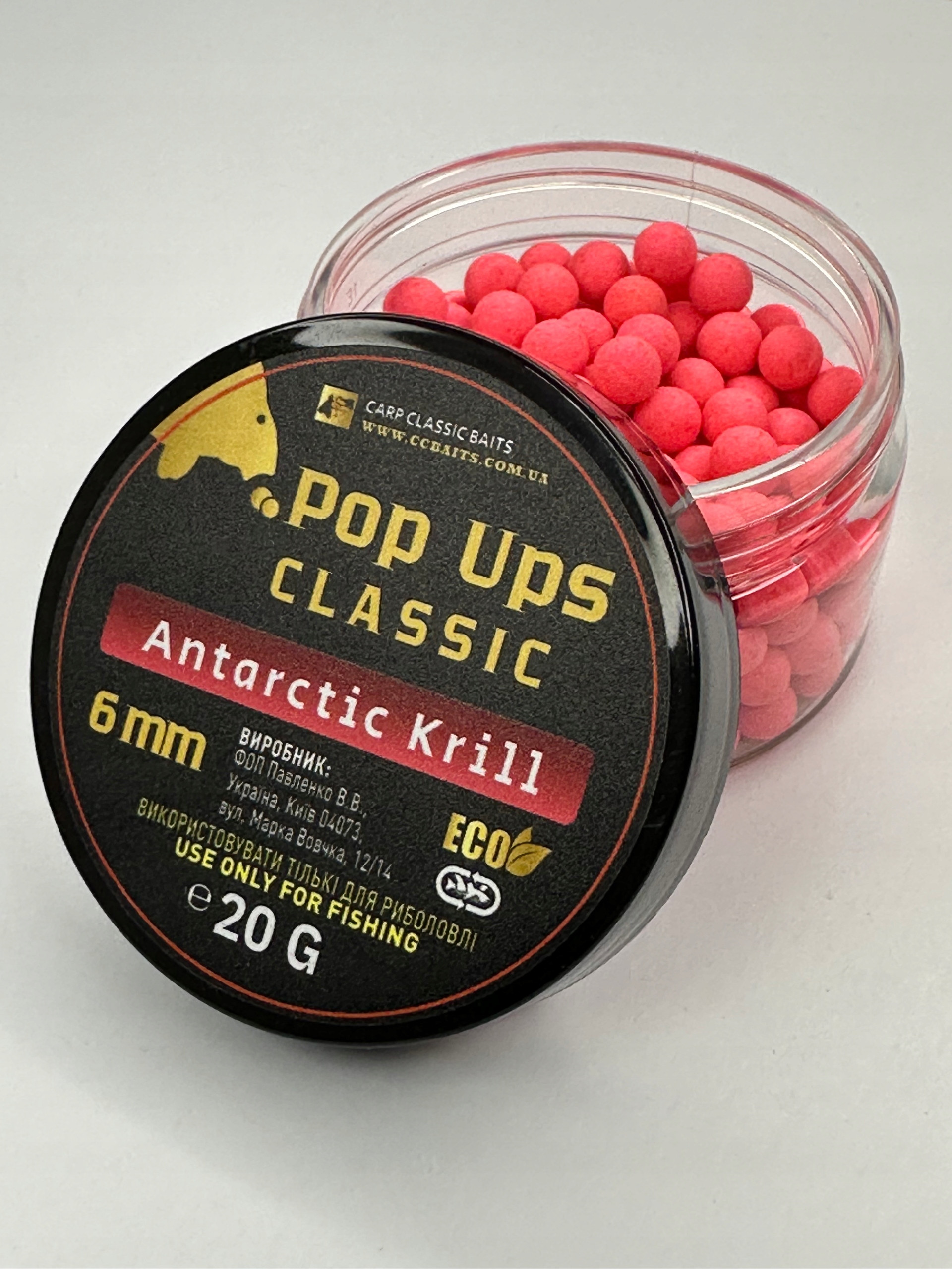 Kulki Carp Classic Baits Pop Ups 6 MM Classic Antarctic Krill