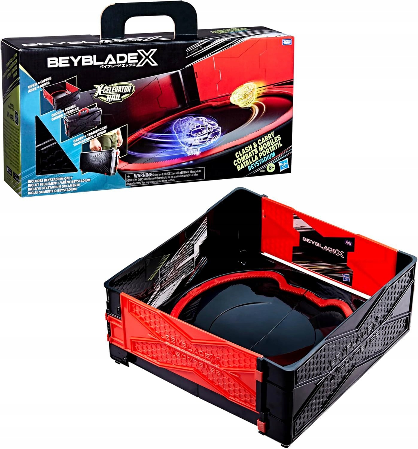 Arena Beyblade X-celerator Rail Walizka Rozkładana W Arenę Stadion Beyblade