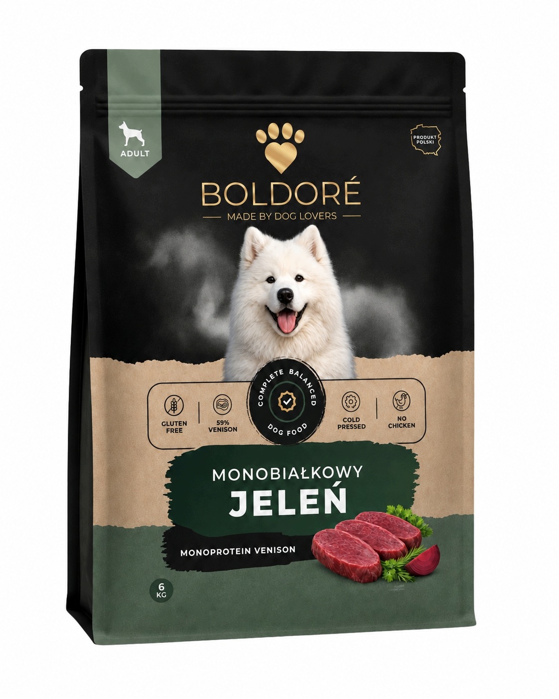 Boldoré Suché Krmivo pro psa Monoproteinový jelen 6 kg