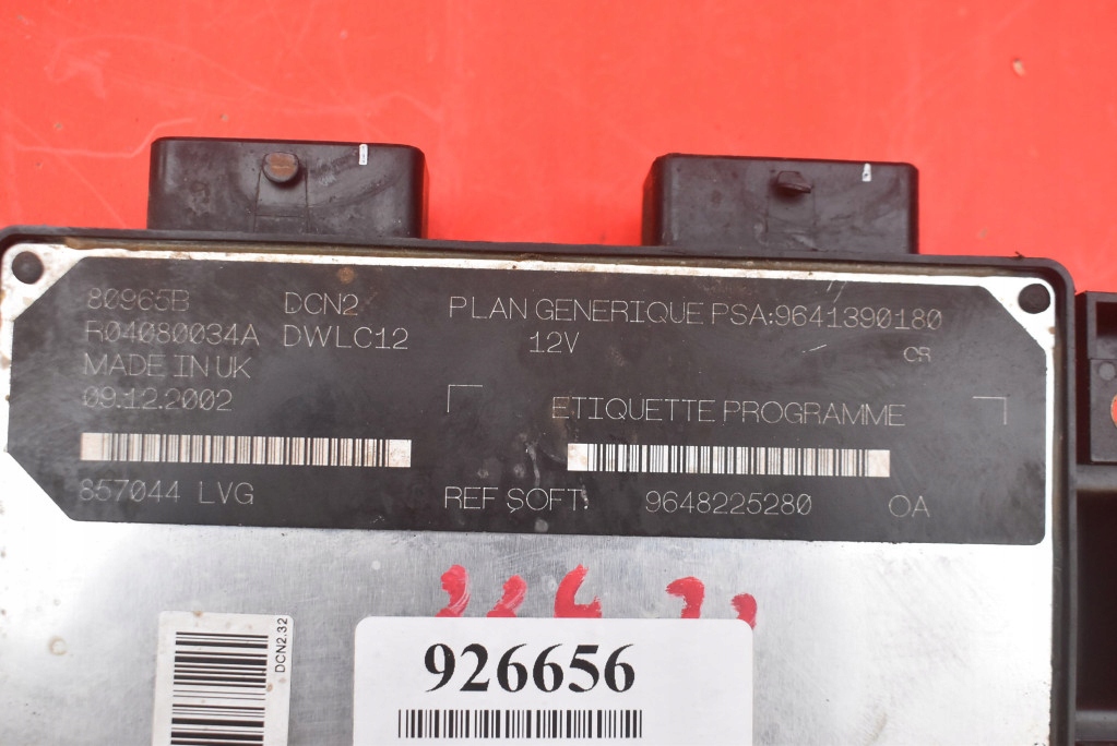 computer Centralina Motore 9648225280 PEUGEOT PARTNER 1 e 1.9 D 69 KM 02-12