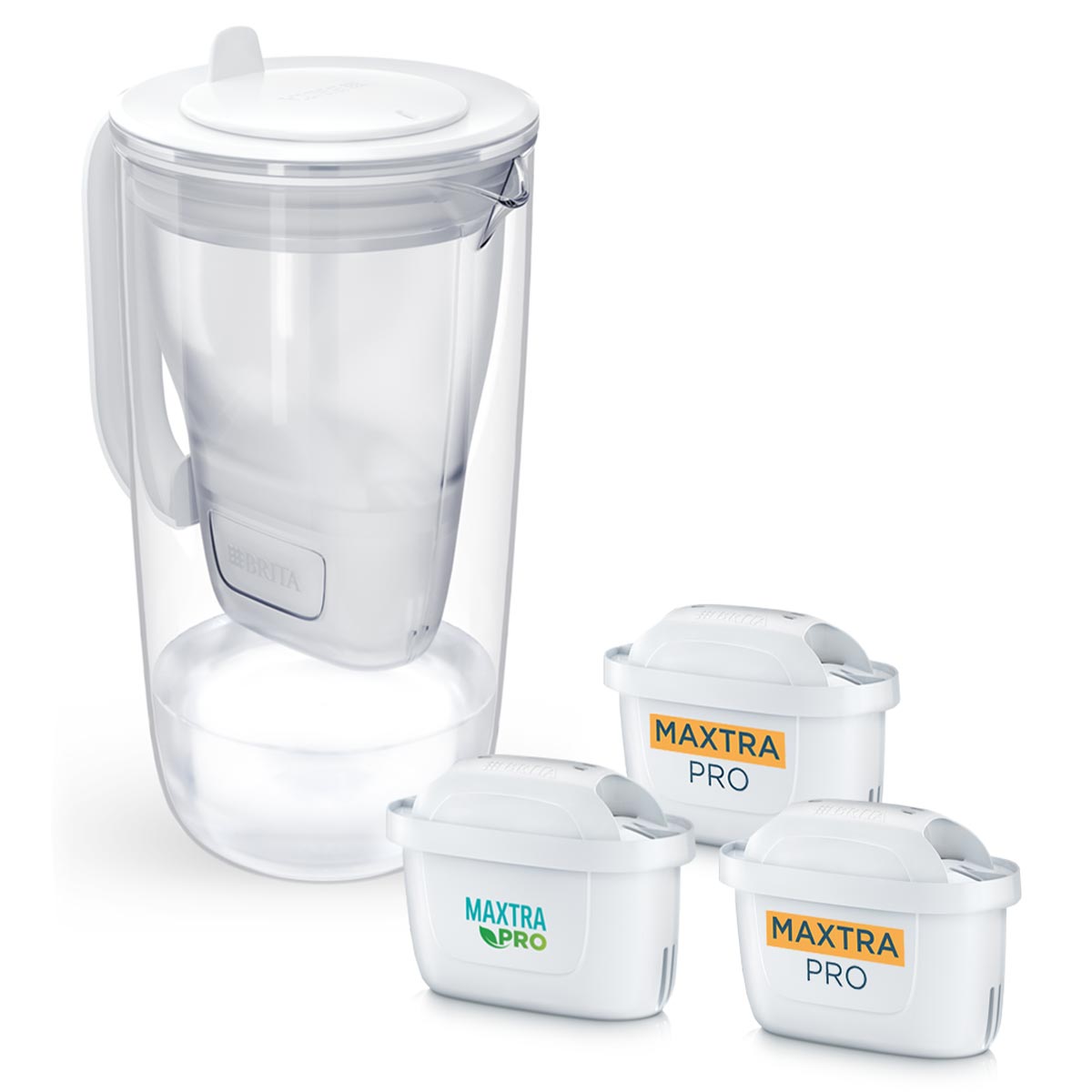 Brita Glass dzbanek szary i filtr Pure Performance Hard Water Expert 2szt
