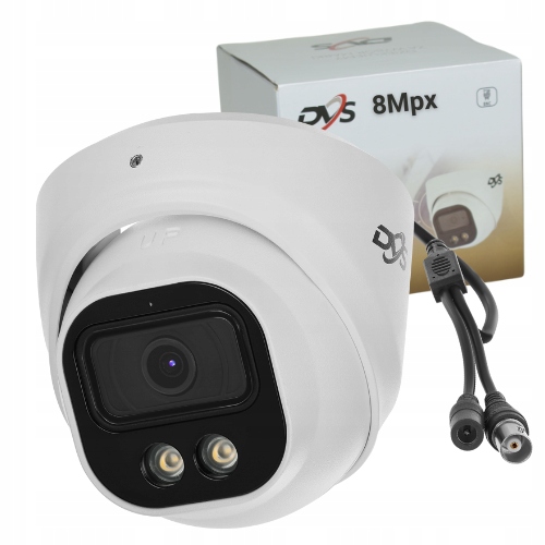 Venkovní Analogová Kamera 8MPX 4K S Kopulovitým Osvětlením, Duální Led Dvs