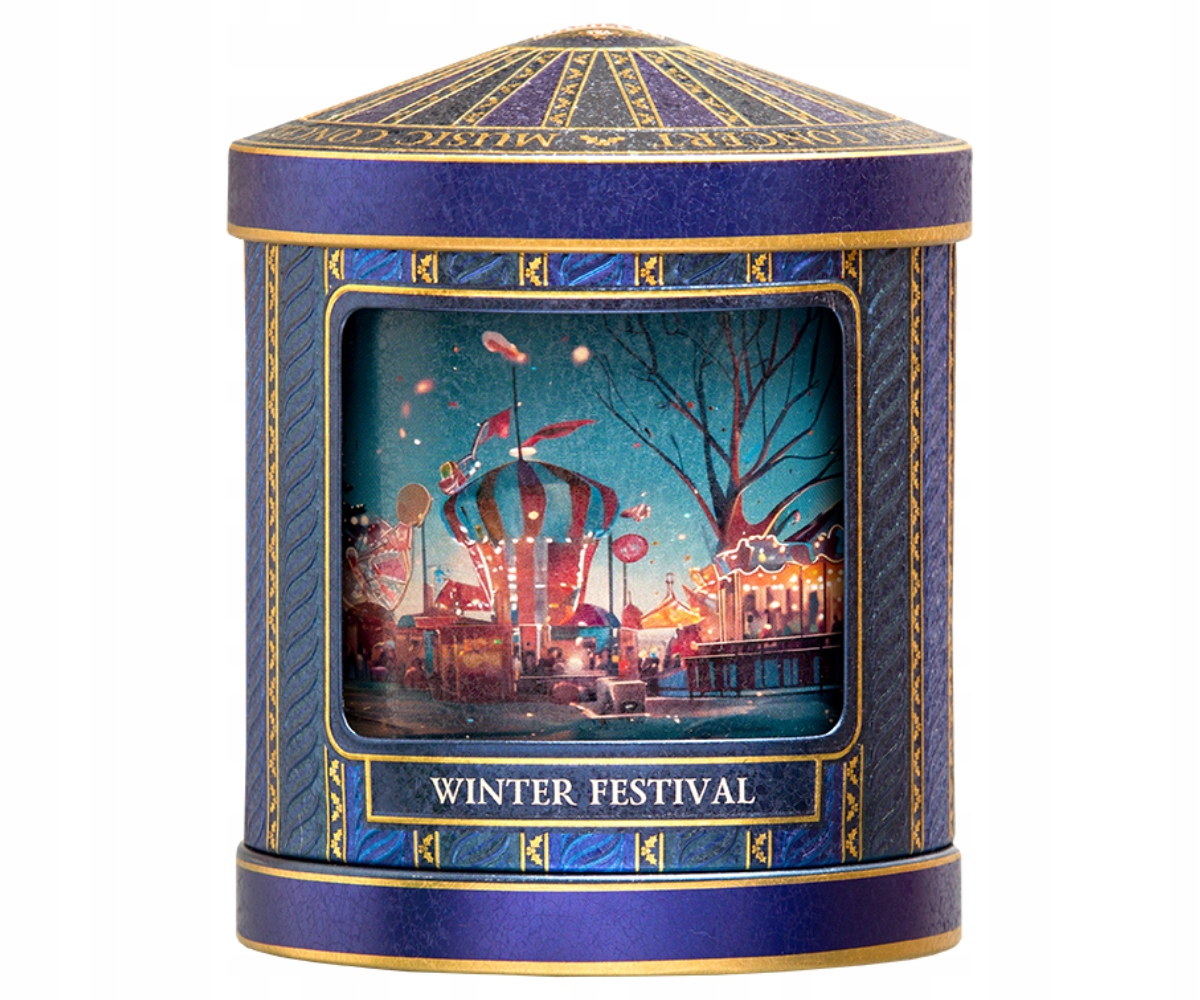 Levně Čaj černý Basilur Winter Festival sypaný Ananas Ostružina plechovka 75 g