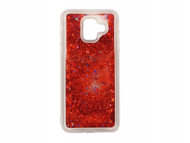 

Etui Liquid Glitter Czerwone Do Samsung Galaxy A6