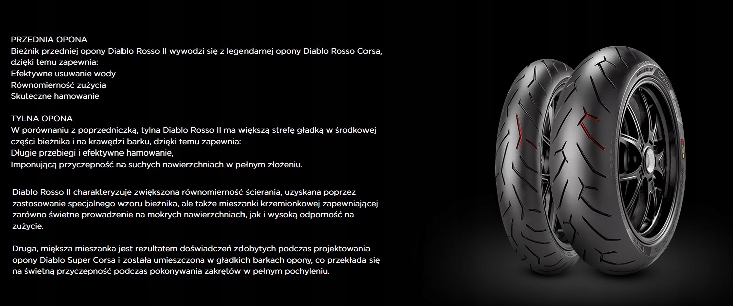 110/70R17 PIRELLI DIABLO ROSSO II 2 54H PRZÓD MOTO Model Diablo Rosso II