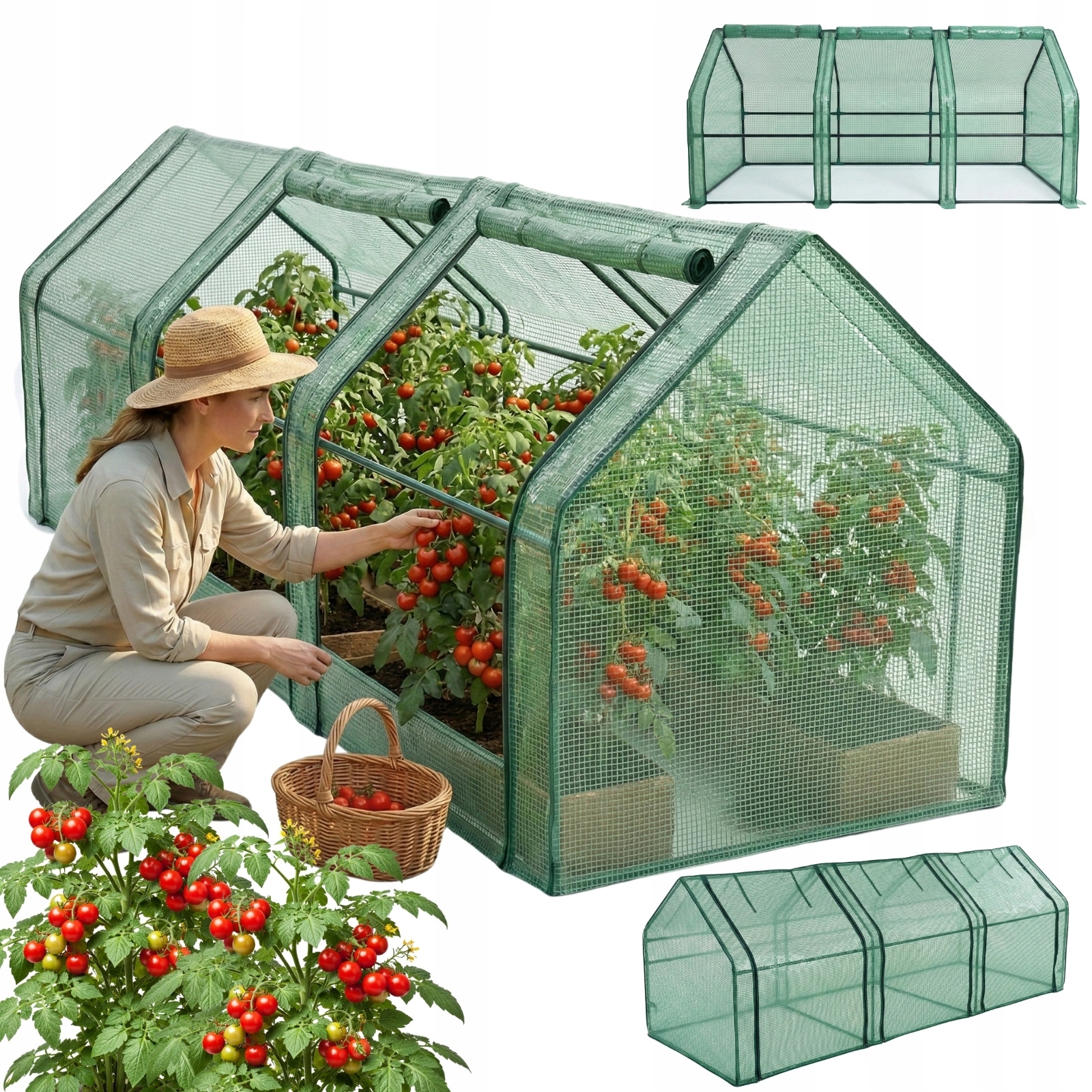 Fóliový skleník 270 x 90 x 90 cm