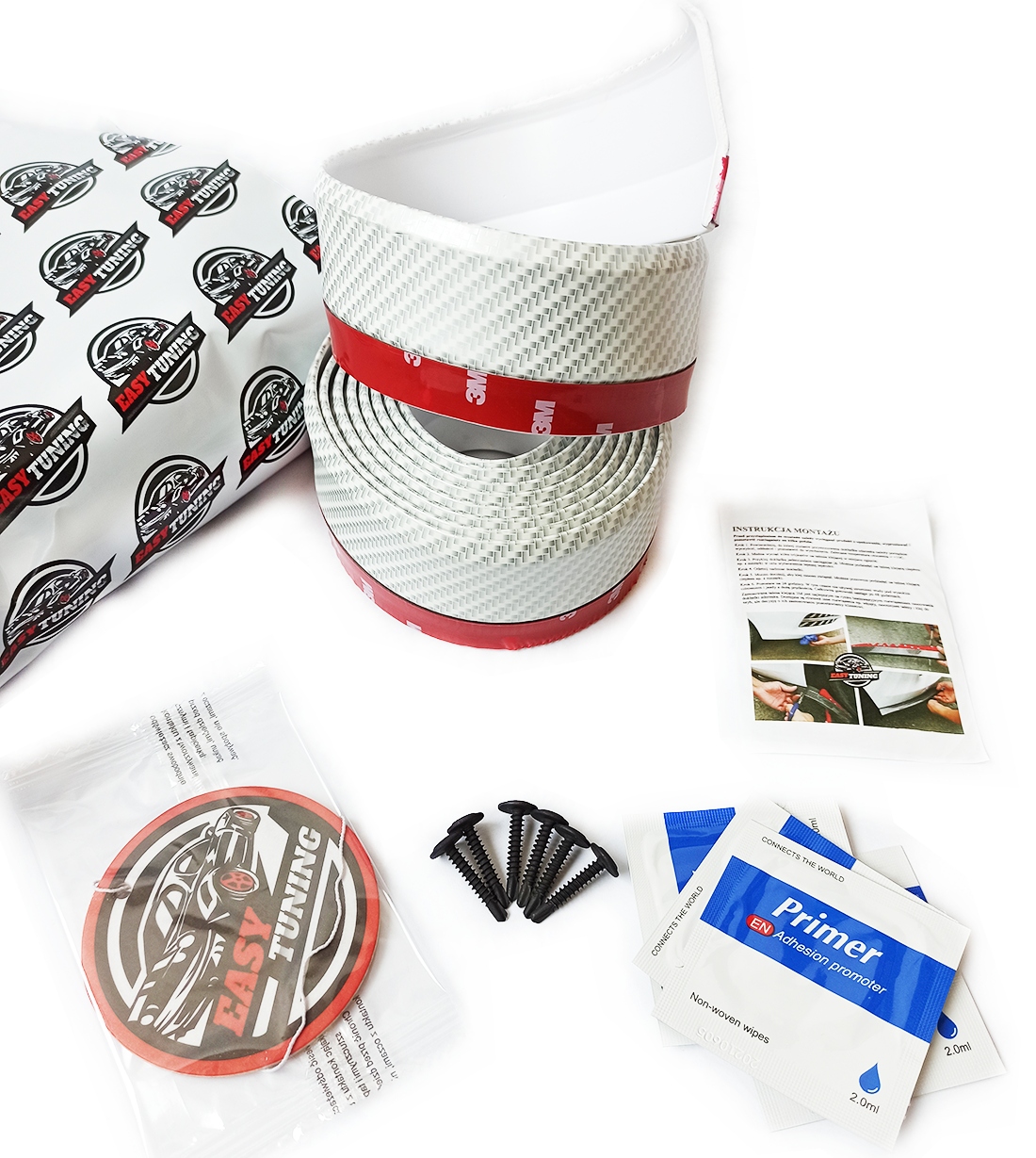 

Uniwersalna Dokładka Zderzaka 2,5M White-carbon