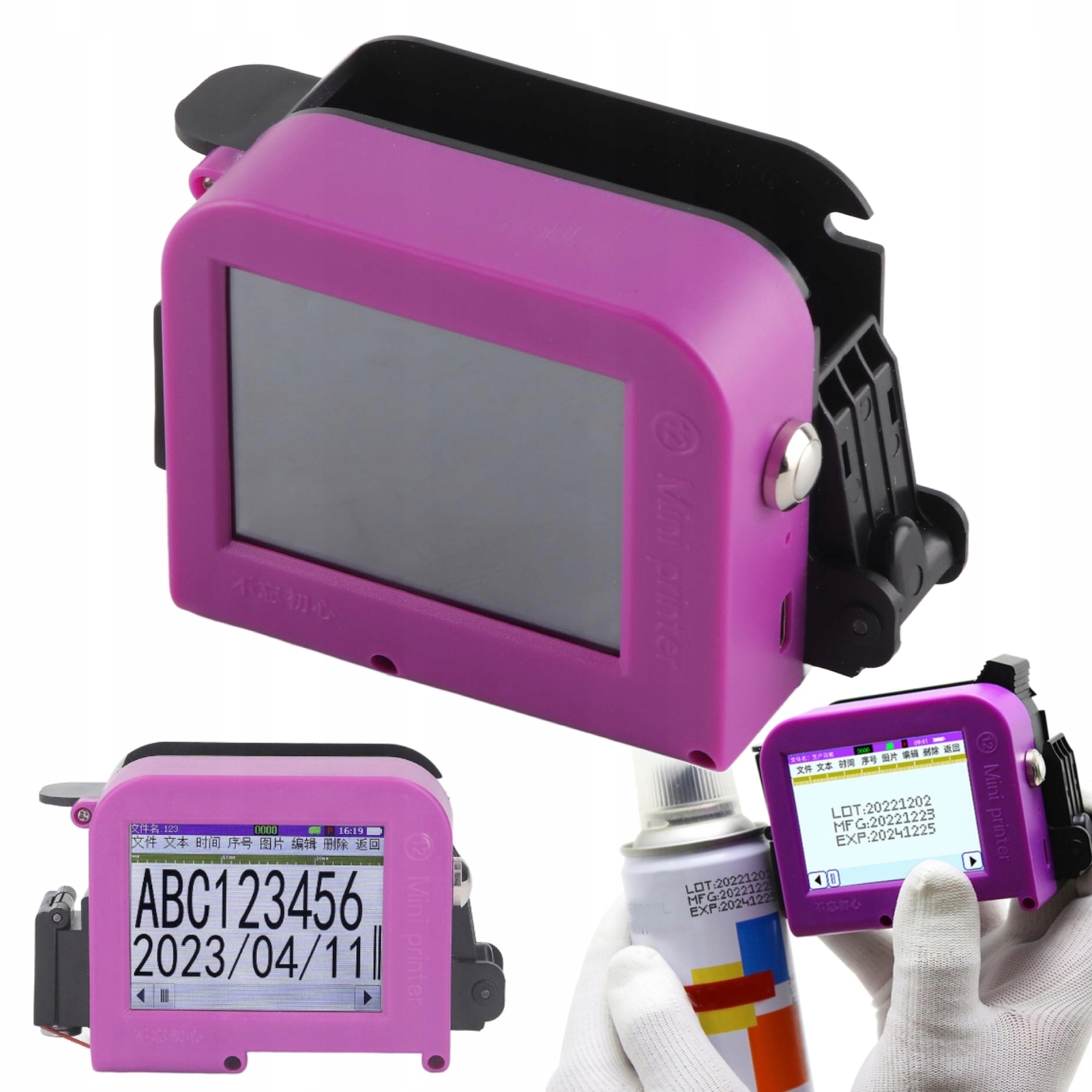 Ruční Přenosná Inkoustová Tiskárna Pro Značení Dat Kódů Ean Qr Plujka