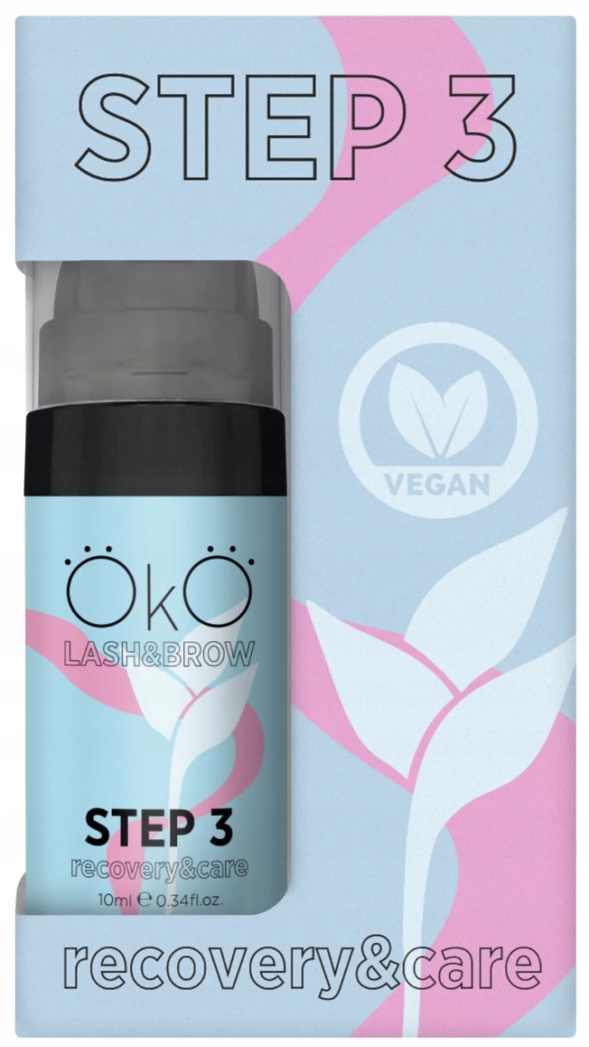 Prostředek na laminování řas a obočí OkO Step 3 Care&recovery, 10 ml