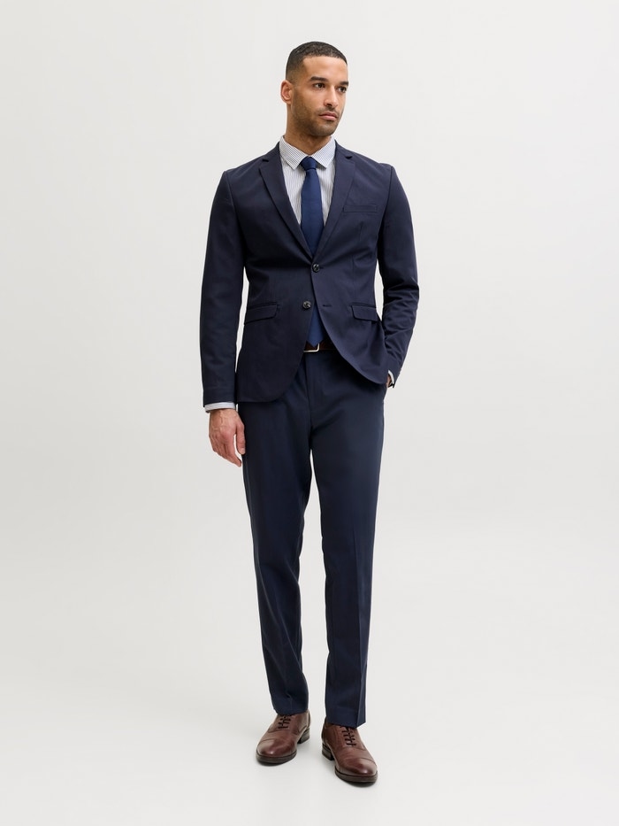 Jack & Jones Modrý Pánský Jednořadý Elegantní Oblek 54 7FA