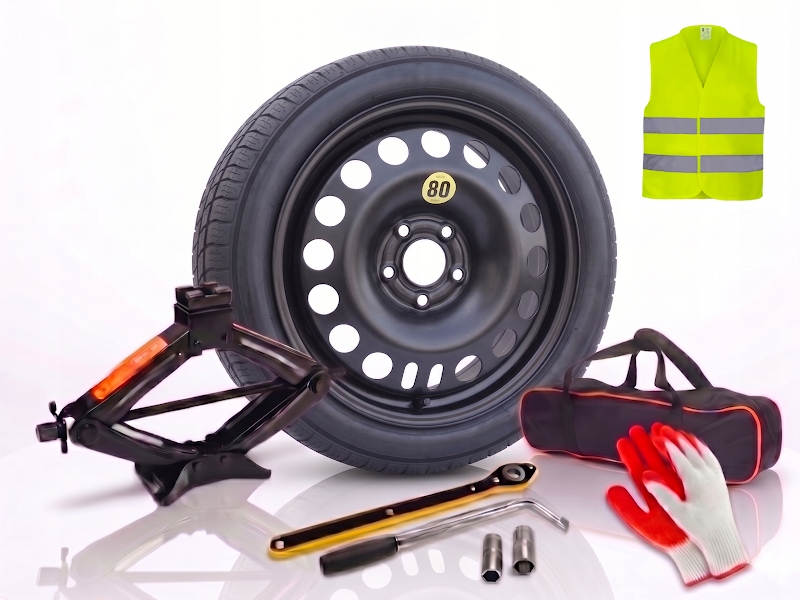 Dojazdové Koleso 115/70R16 Opel Corsa Opc A 2006-2015 Originálna Sada S Vestou