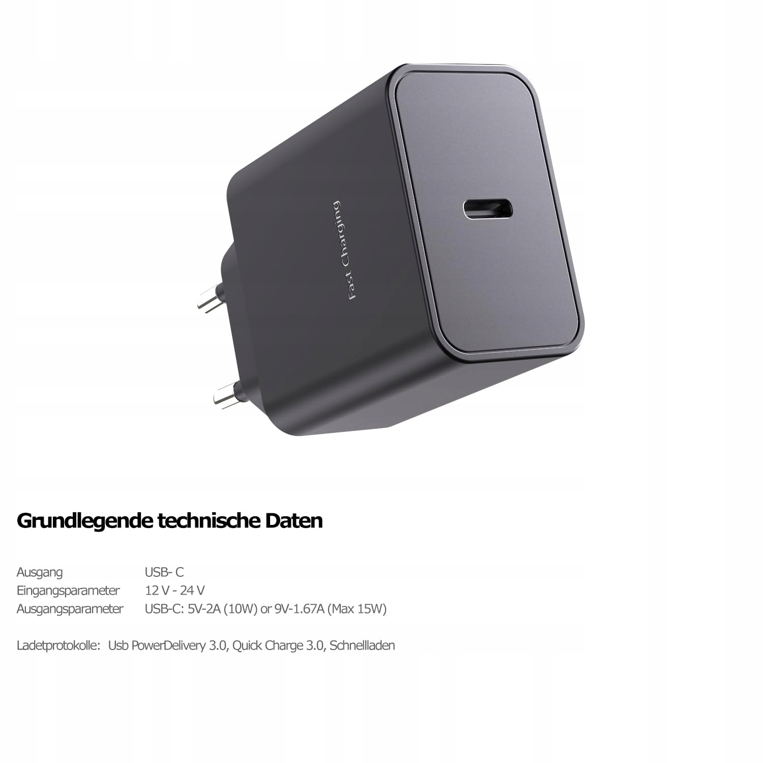 Telefonowa Szybka Ładowarka USB C 15W Z Kablem Do Galaxy Tab A9 A9+ A55 A54 — miniatura 2