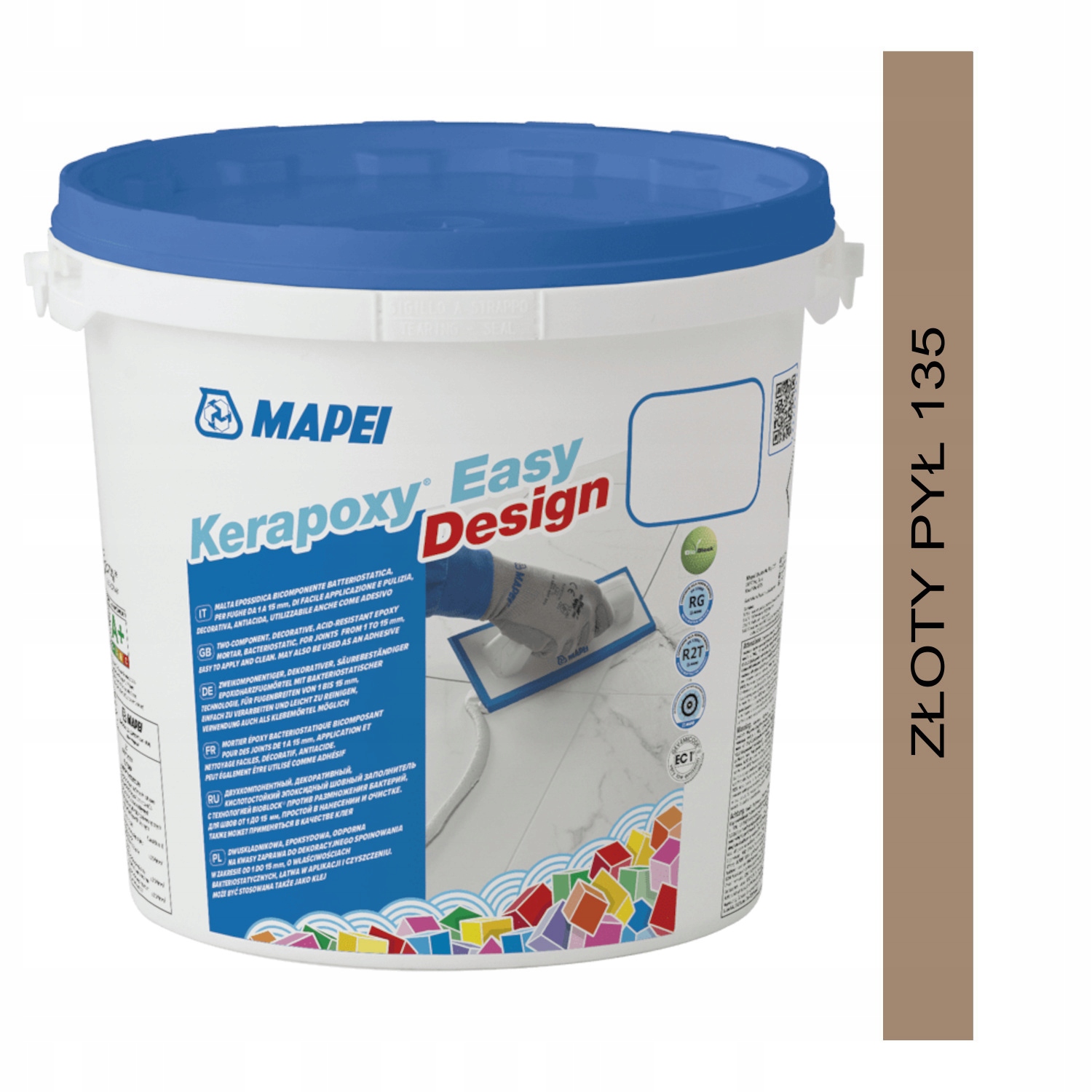 Mapei Kerapoxy Easy Design Fuga epoksydowa 3kg 135 Złoty Pył