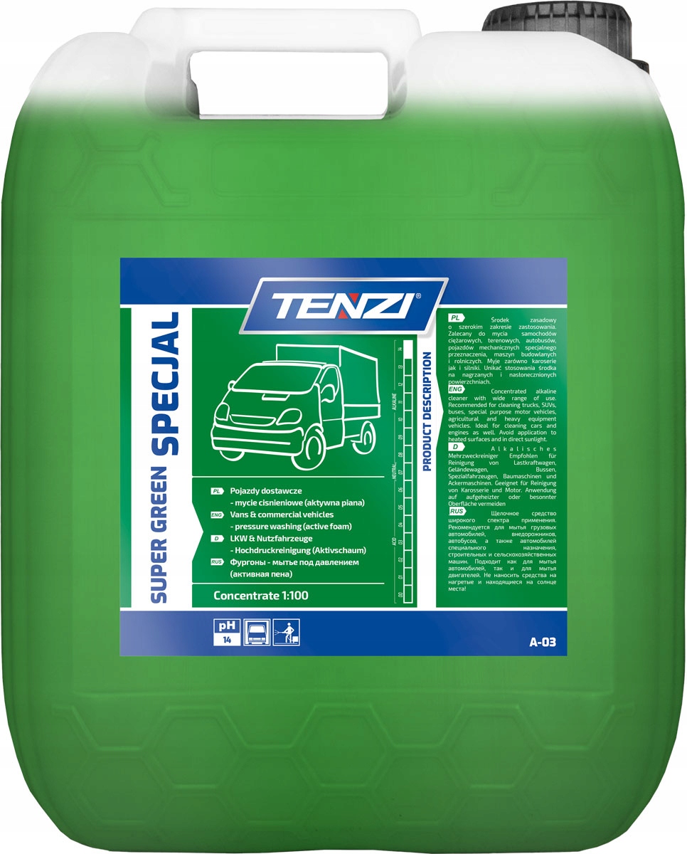 Tenzi Green Špeciálna aktívna pena na umývanie automobilov a plachiet 10L