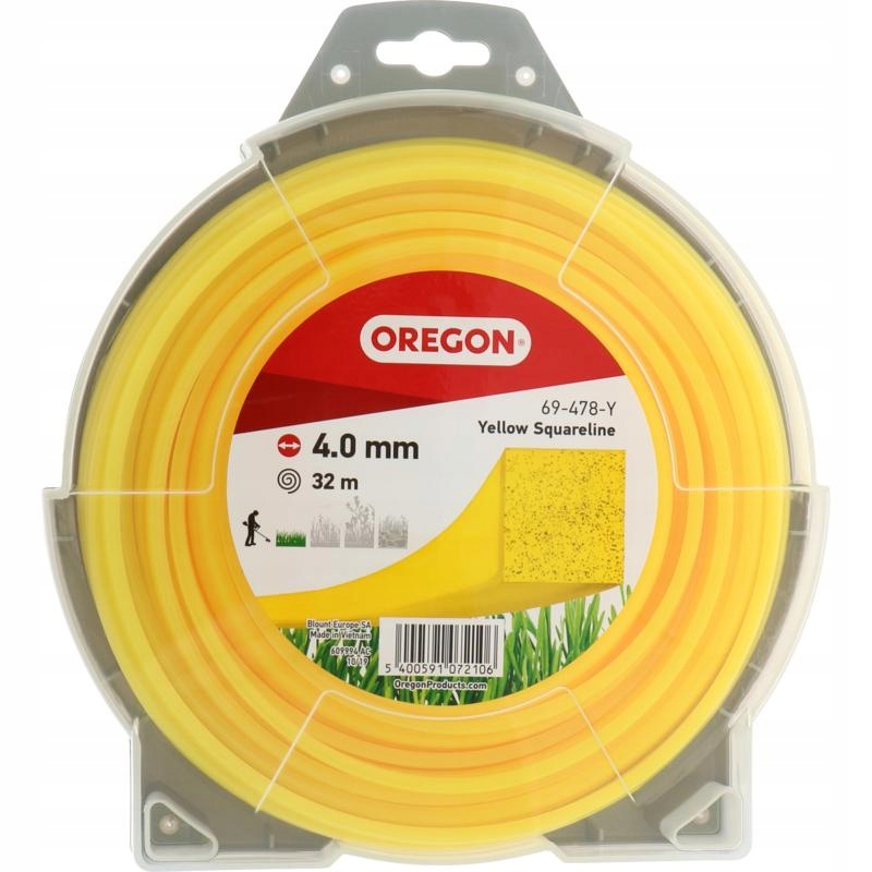 Nylonová struna YellowLine, čtyřhranný profil Oregon č.