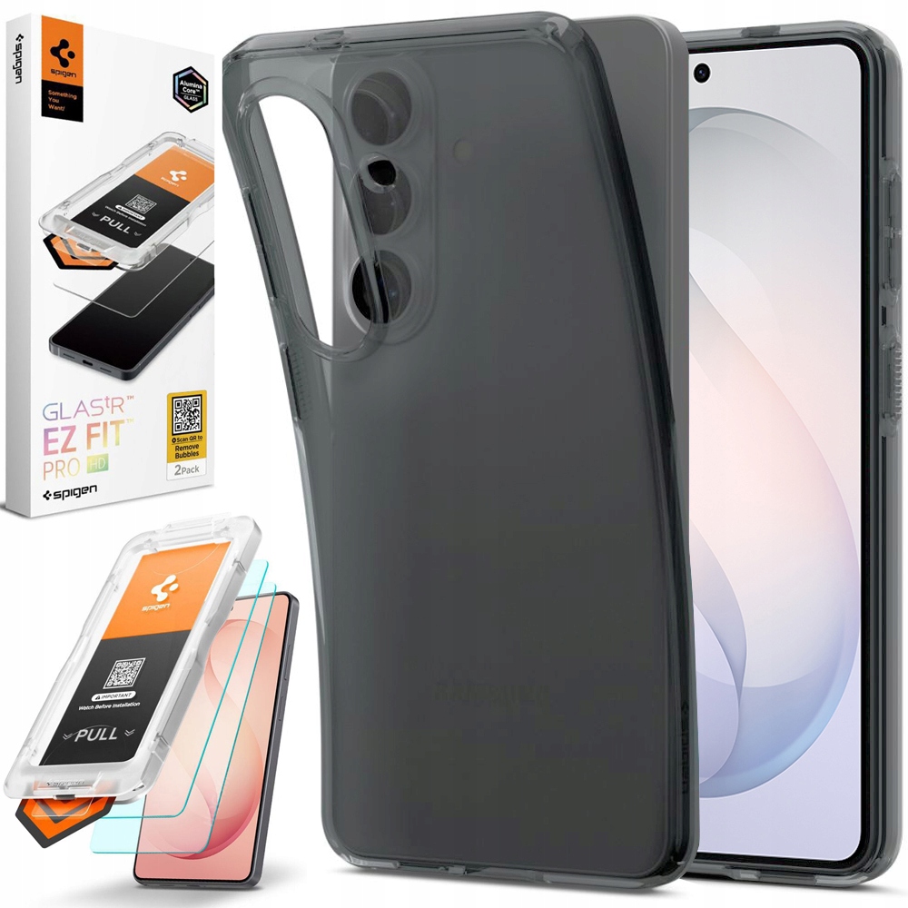 Spigen: Pouzdro Liquid Crystal Case Kouřové 2x Sklo pro Samsung Galaxy S26