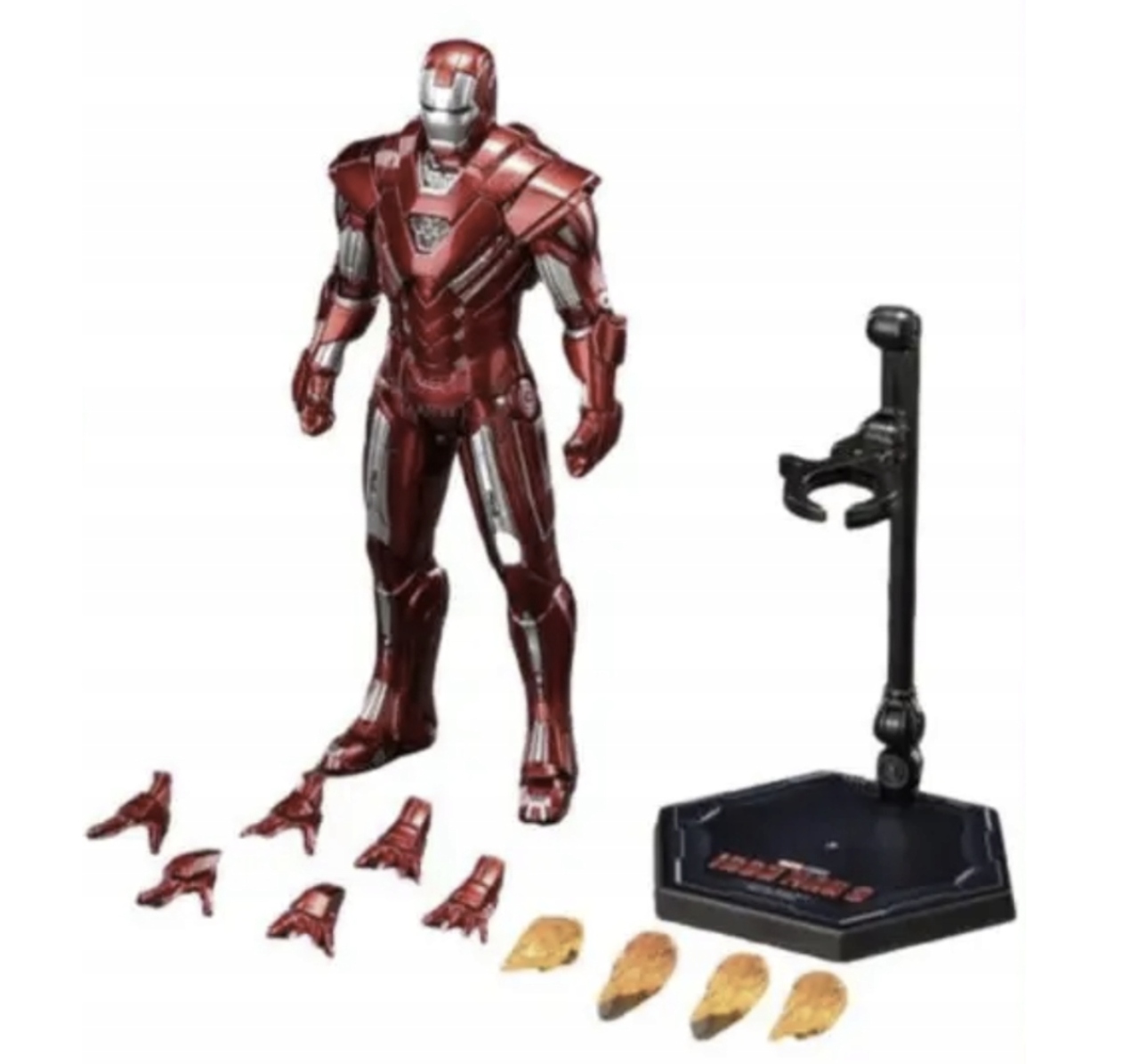 Pohyblivá figurka Iron Man Mk33 Silver Centurion 18 cm Marvel Zd Toys Orig.