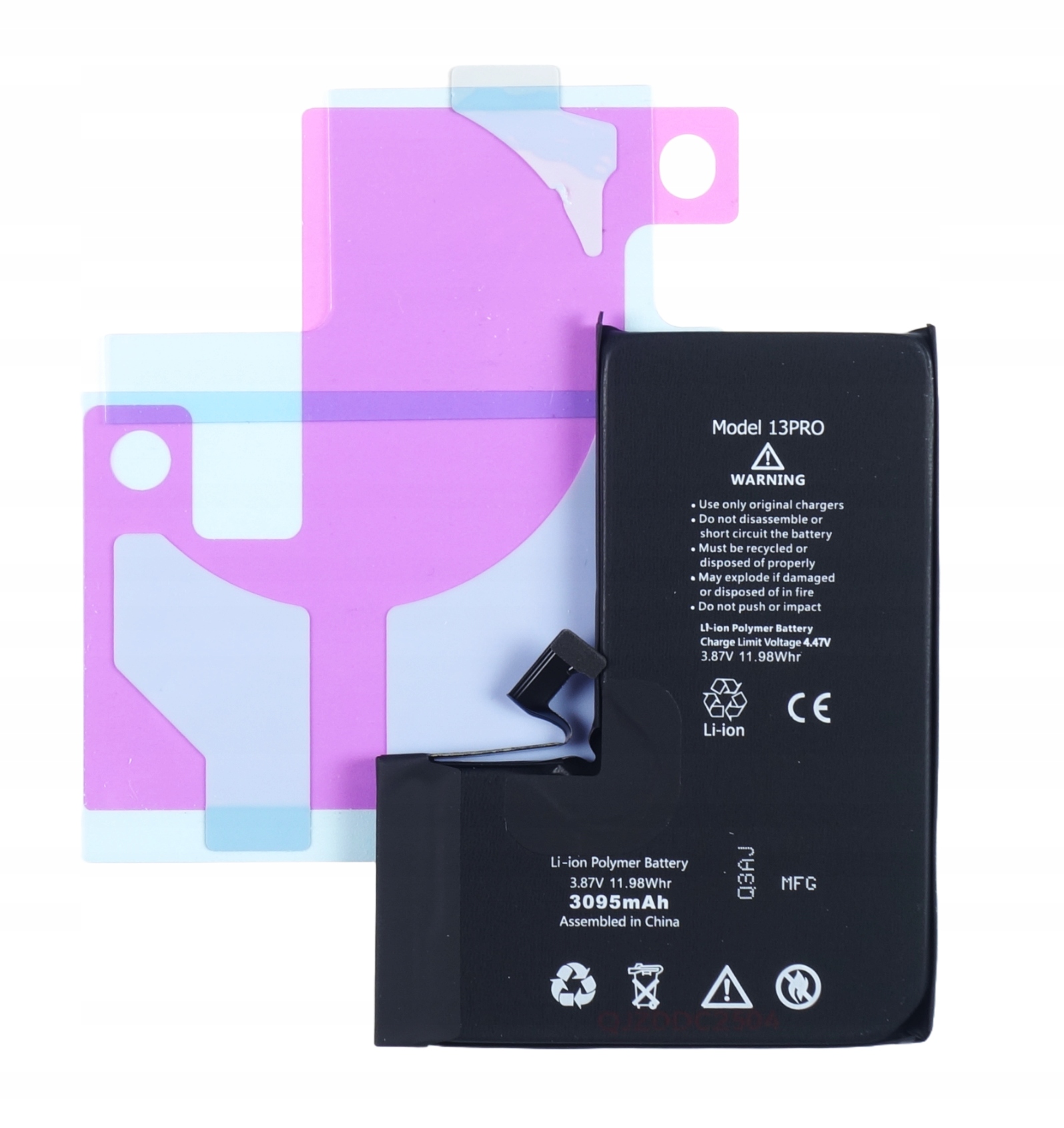 Baterie pro iPhone 13 Pro Bez Zprávy 3095 mAh Oem Kvalita Kondice 2 ks