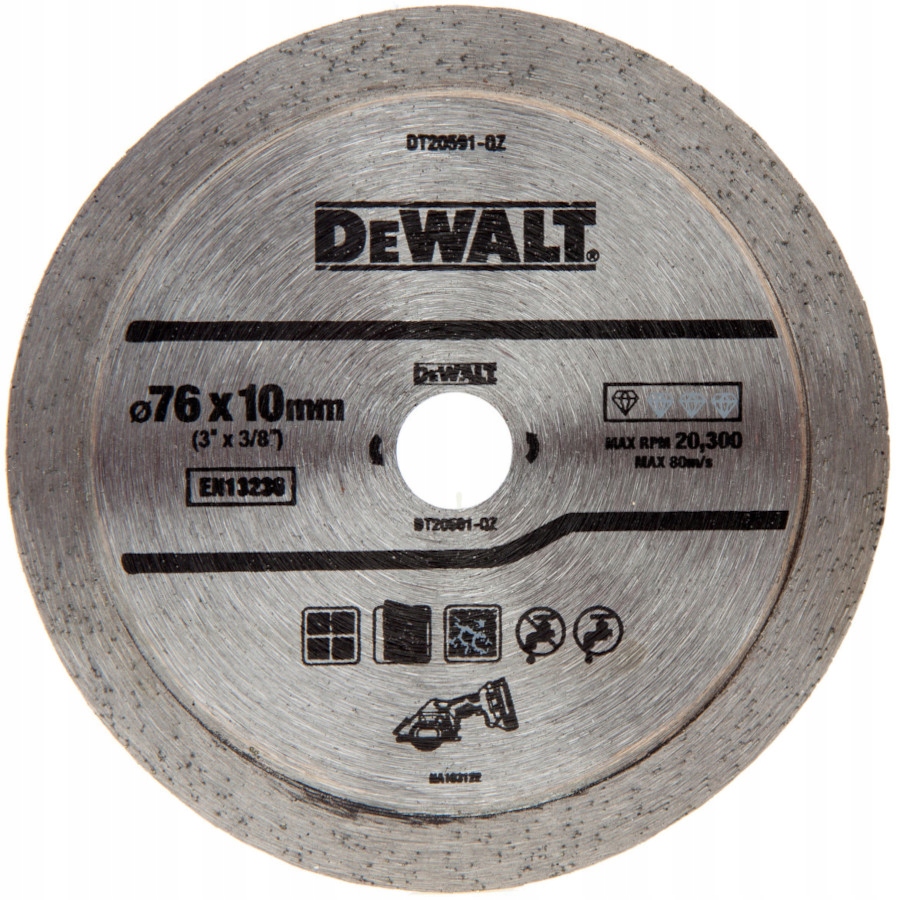 

Tarcza diamentowa do płytek 76x10mm DeWALT DT20591