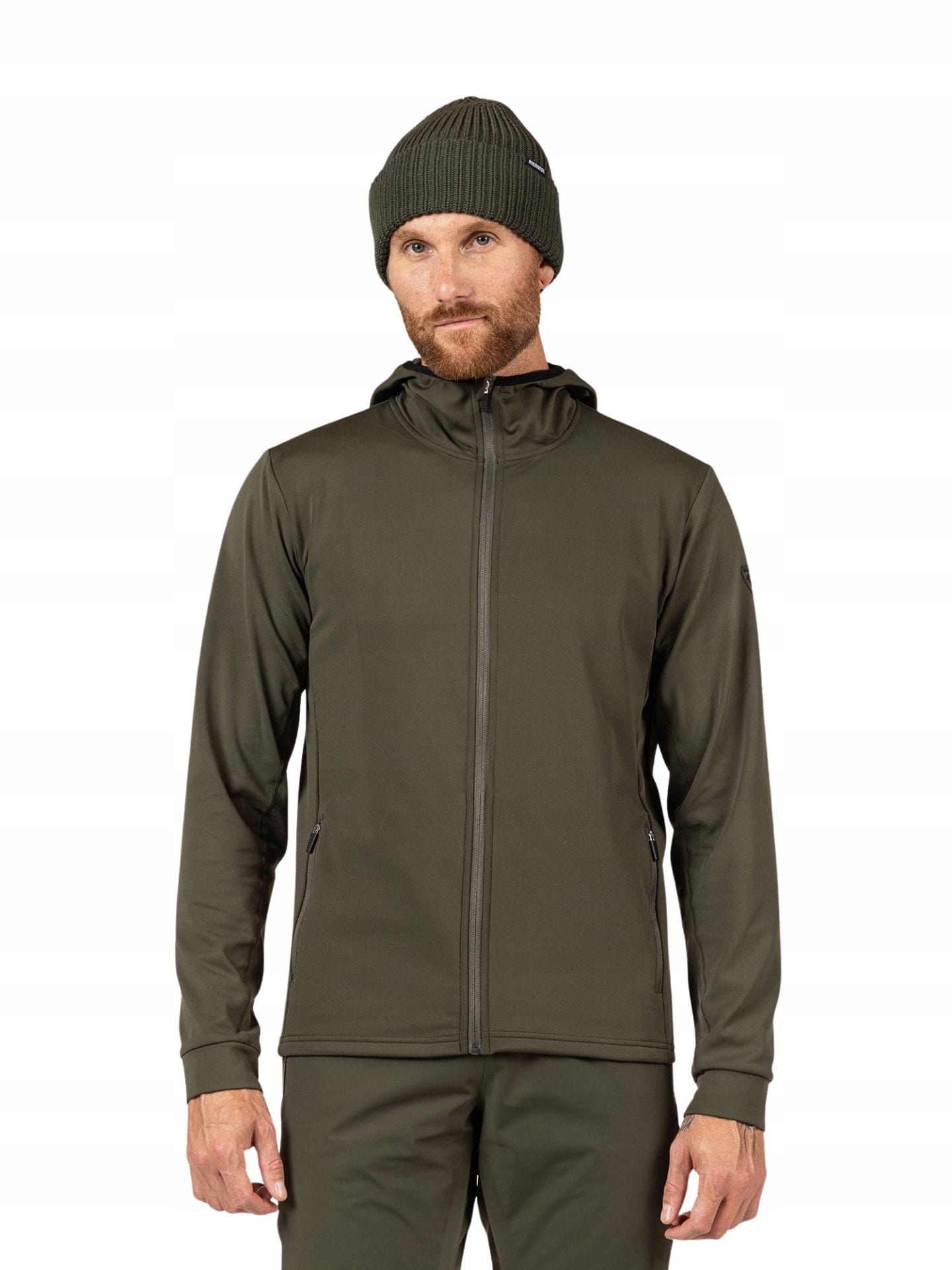 Pánská mikina Rossignol Mid Layer Stretch Hoodie Olive Shadow M