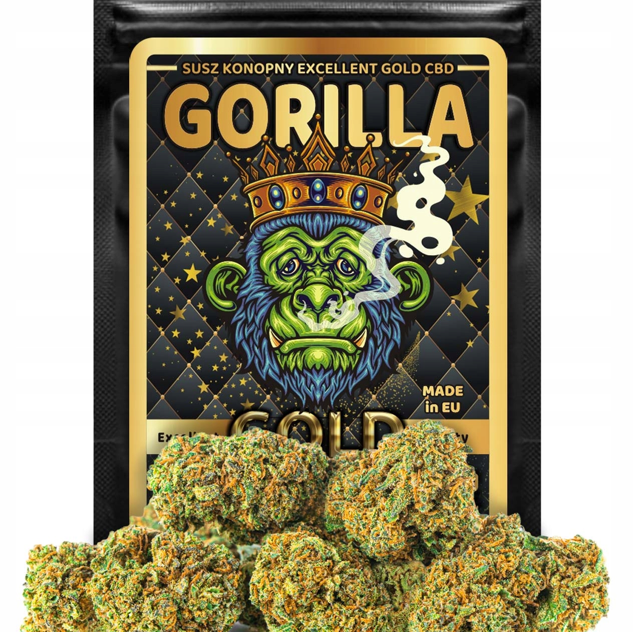 Cbd Susz Konopny Gorilla Gold Premium Produkt Naturalny Świeży Mocny 5G
