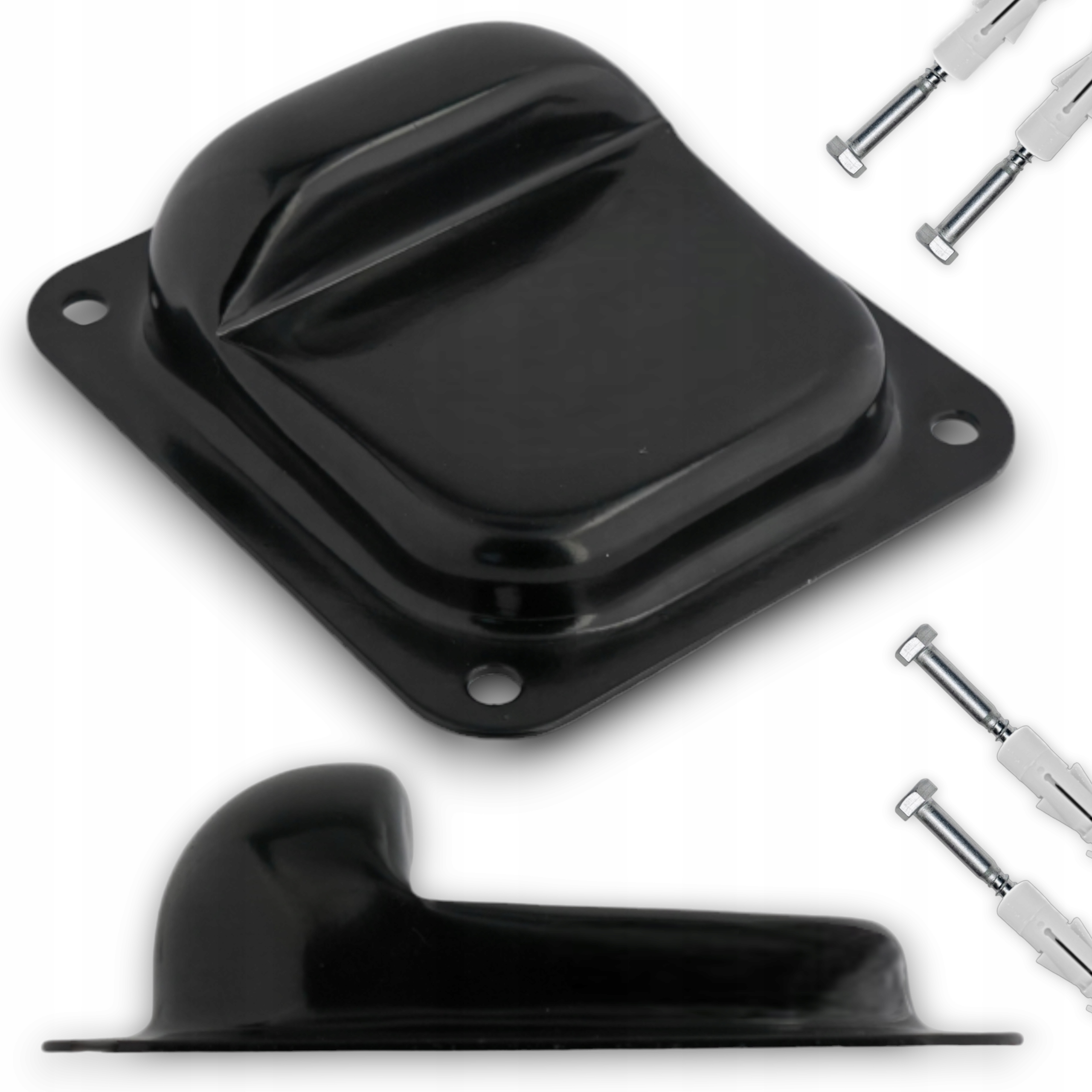 ODBOJNIK ZDERZAK ODBÓJ OGRANICZNIK OPÓR STOPER DO BRAM BRAMY CZARNY 5CM