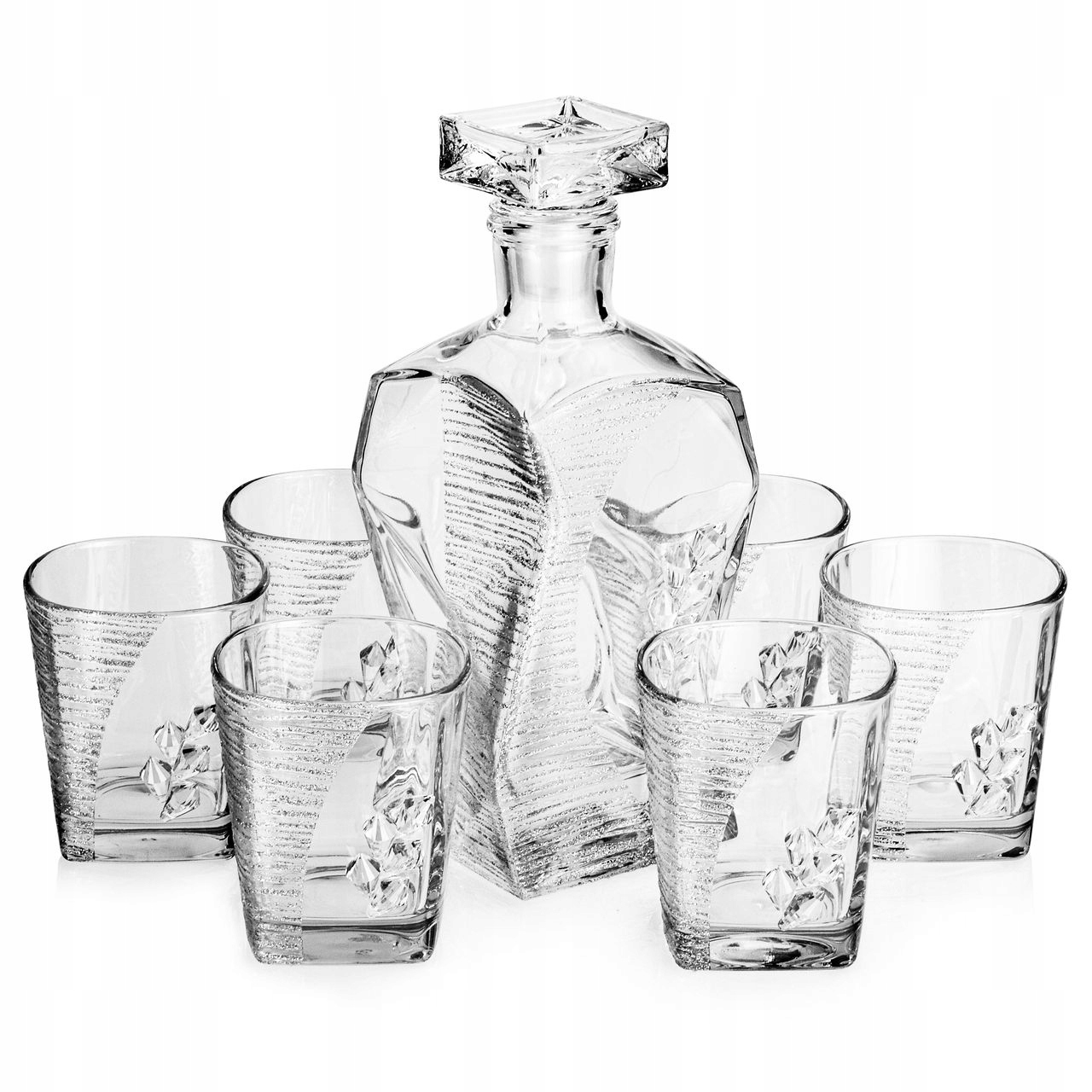 Exkluzívny set na whisky Swarovski Glamour karafa 7K poháre 5K