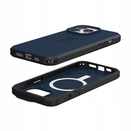 Etui Uag Civilian MagSafe do iPhone 15 Pro Max ciemnoniebieskie
