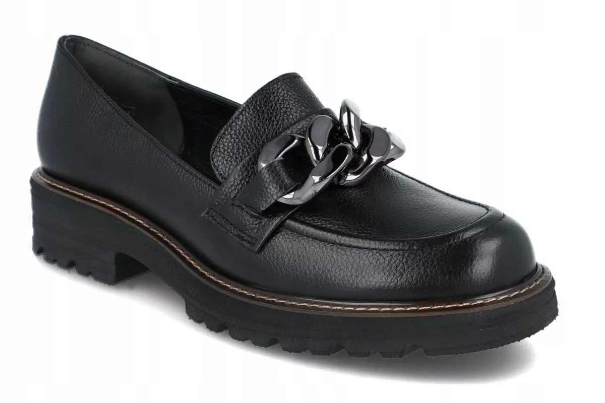 Mokasíny Ryłko E2R17_9SC dámské černé kožené R40