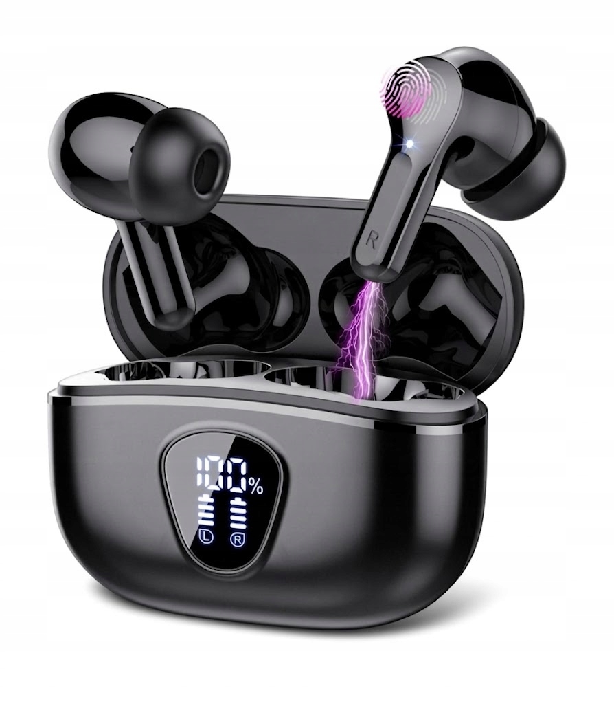 Sluchátka Bezdrátové Pouzdro Bluetooth Dotyk Lehké běhání