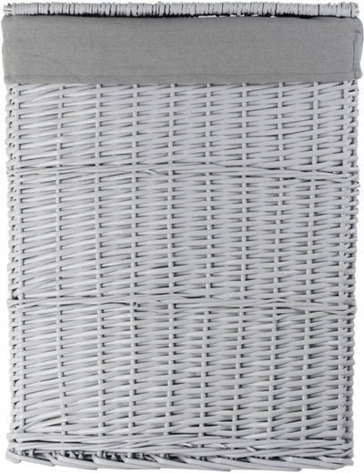 Kosz Wiklinowy Z Materiałem Na Bieliznę Ręczniki 109 L 47x35x66 cm