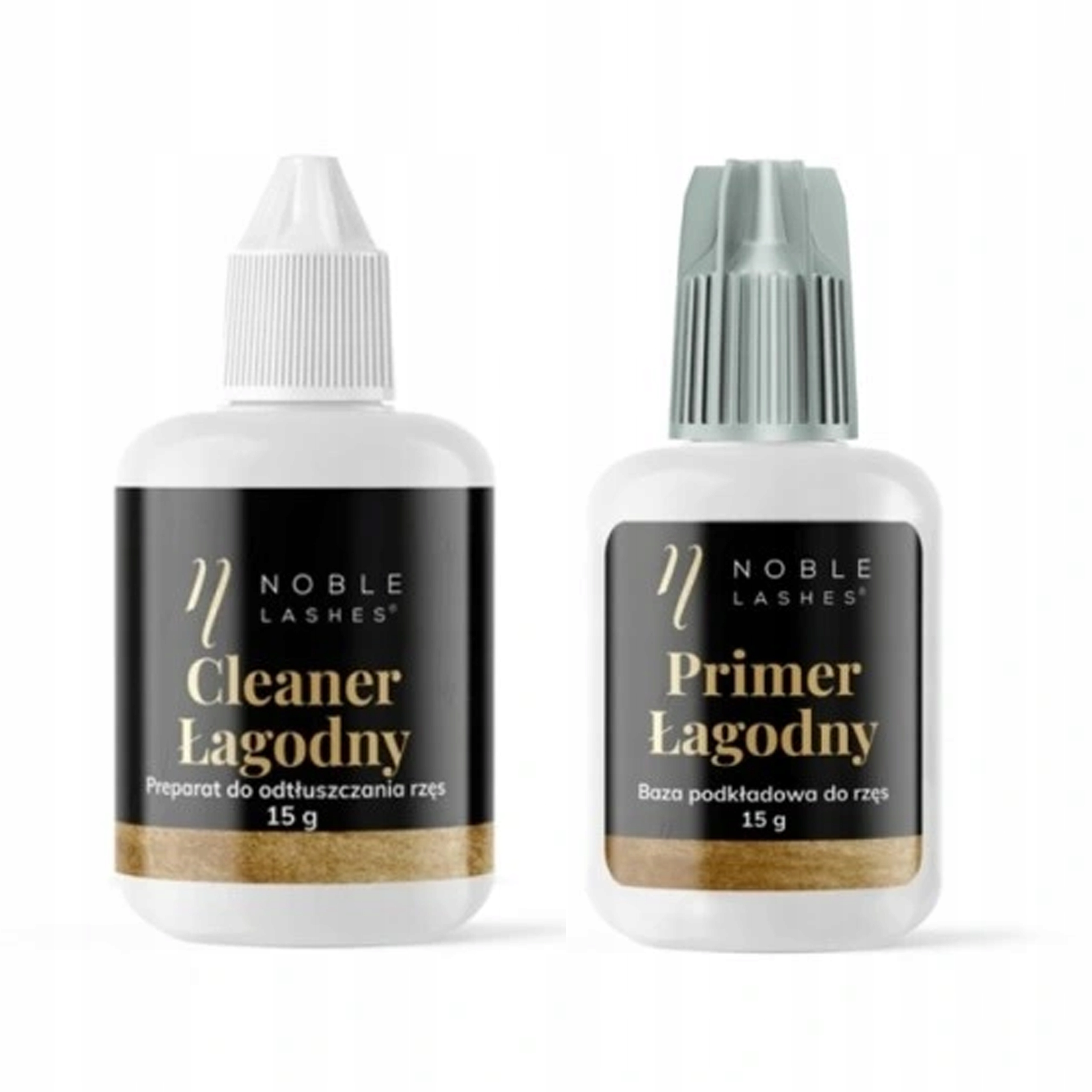 Cleaner i Primer Łagodny do rzęs Noble Lashes 2x15ml - zestaw