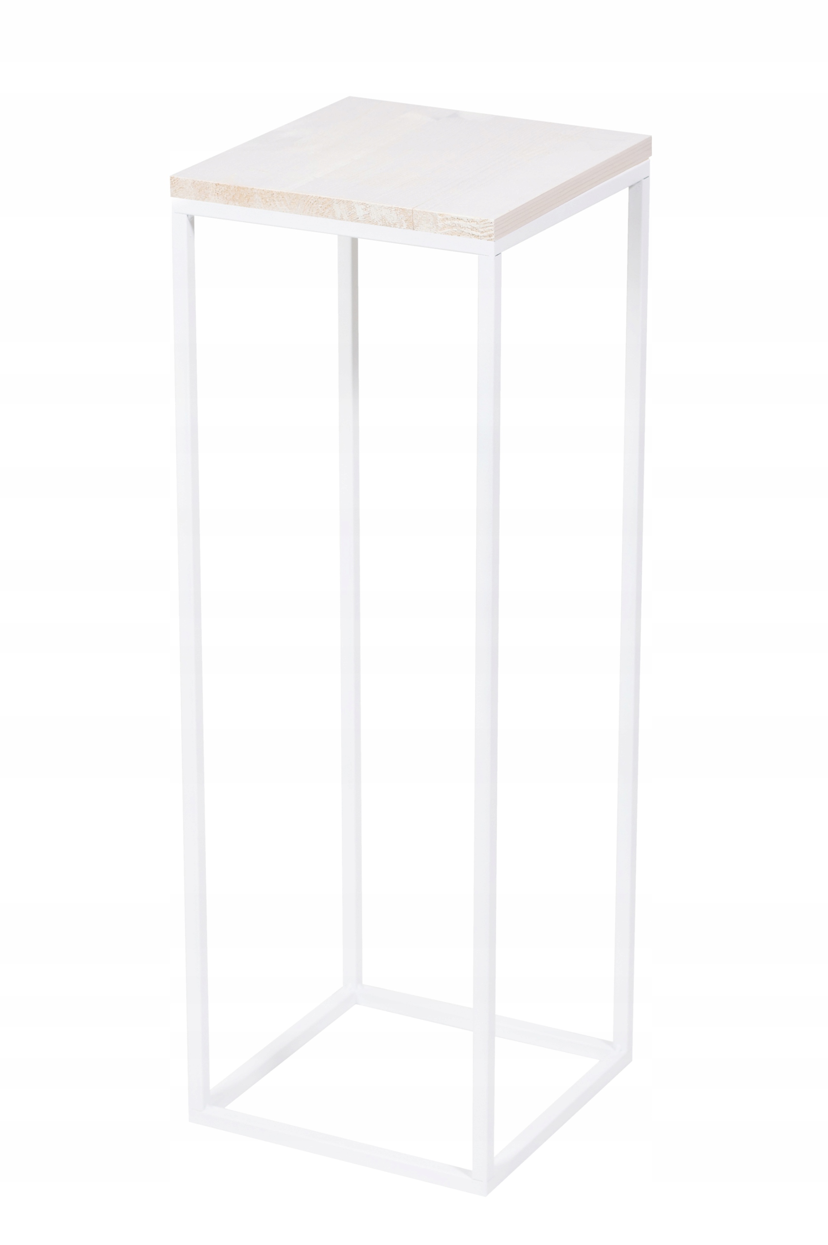 Držák Na Květináč Kovový Stojan Na Květiny Bílý 70 CM Loft Polský Výrobek