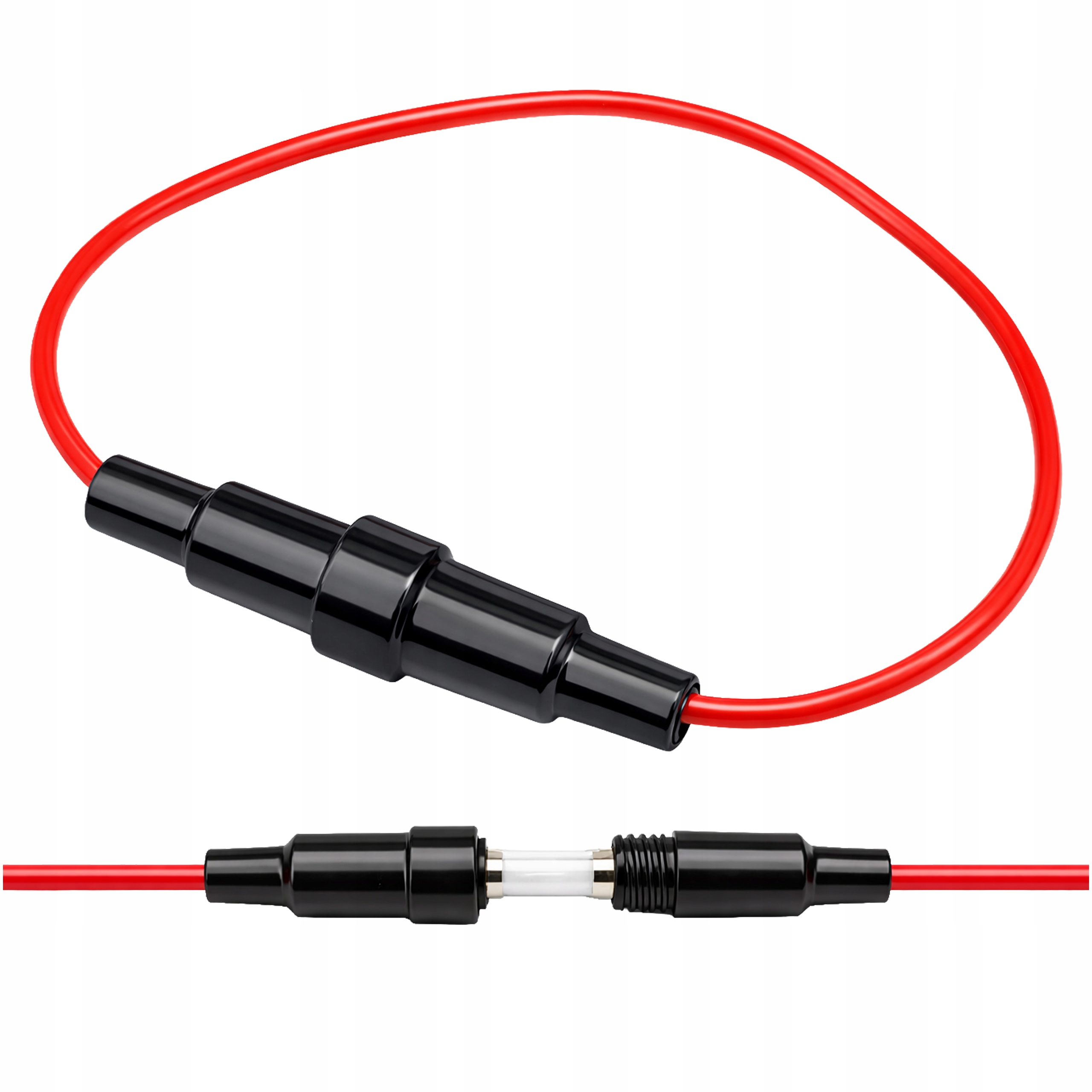 GNIAZDO OPRAWA BEZPIECZNIKA SZKLANEGO 5x20 MM Z PRZEWODEM