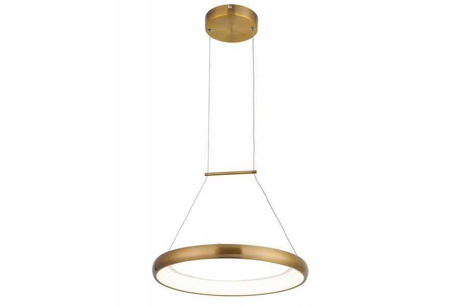 Moderní dekorativní závěsná lampa se zlatým okrajem 40 cm Led Reality