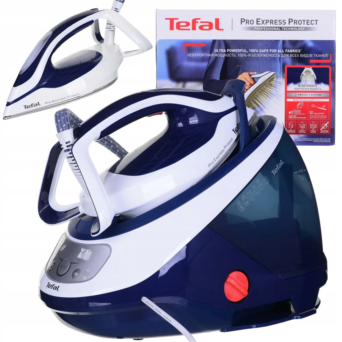 Žehlička Parní generátor Tefal GV9221 2600W Parní stanice ProExpress Protect