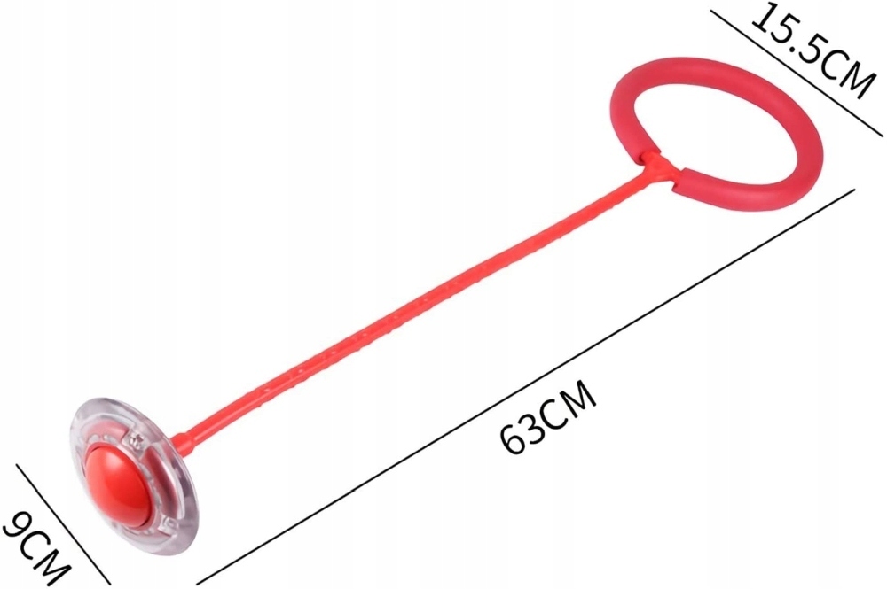 HULA HOP NA NOGĘ SKAKANKA SKIPPER ŚWIECĄCA LED Średnica 60 cm