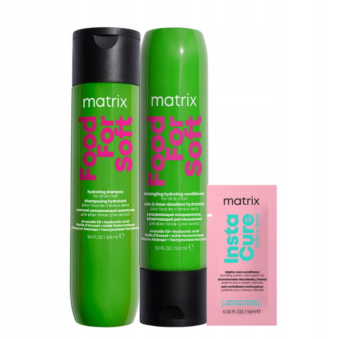 Matrix Food For Soft: szampon do włosów suchych odżywka nawilżająca